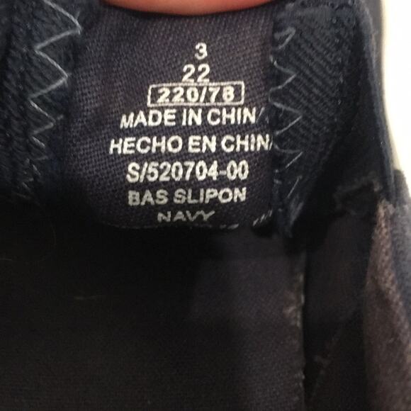 Old Navy Boys‎ Sz 3 Shoes Navy Blue Slip On Loafers Canvas Casual Preppy Neutral - Picture 11 of 11